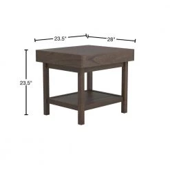 23.5 in. Wheat Brown Rectangle Wood End Table with Hidden Drawer by Coaster Home Furnishings -Coaster Home Furnishings Shop wheat brown coaster home furnishings end side tables 723117 40 1000