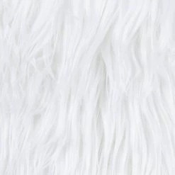 White and Chrome Faux Sheepskin Upholstered Ottoman by Coaster Home Furnishings -Coaster Home Furnishings Shop white and chrome coaster home furnishings ottomans 910231 c3 1000