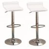 29 in. Upholstered Backless Bar Stools with Adjustable Height White and Chrome (Set of 2) by Coaster Home Furnishings 1 29 in. Upholstered Backless Bar Stools with Adjustable Height White and Chrome (Set of 2) by Coaster Home Furnishings -Coaster Home Furnishings Shop white chrome coaster home furnishings bar stools 120391 64 1000