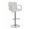 Adjustable Bar Stool White and Chrome by Coaster Home Furnishings 2 Adjustable Bar Stool White and Chrome by Coaster Home Furnishings -Coaster Home Furnishings Shop white chrome coaster home furnishings bar stools 121097 64 1000
