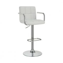 Adjustable Bar Stool White and Chrome by Coaster Home Furnishings 10 Adjustable Bar Stool White and Chrome by Coaster Home Furnishings -Coaster Home Furnishings Shop white chrome coaster home furnishings bar stools 121097 c3 1000