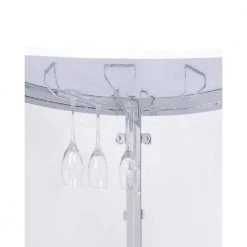 White, Chrome and Clear Home Bar Unit with Acrylic Front by Coaster Home Furnishings -Coaster Home Furnishings Shop white chrome coaster home furnishings home bars 101066 44 1000