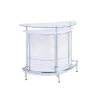 White, Chrome and Clear Home Bar Unit with Acrylic Front by Coaster Home Furnishings 2 White, Chrome and Clear Home Bar Unit with Acrylic Front by Coaster Home Furnishings -Coaster Home Furnishings Shop white chrome coaster home furnishings home bars 101066 64 1000