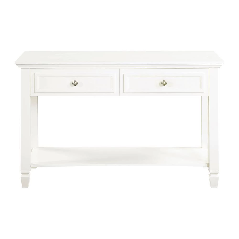 47.25 in. White Rectangle Wood Sofa Table with Lower Shelf by Coaster Home Furnishings 6 47.25 in. White Rectangle Wood Sofa Table with Lower Shelf by Coaster Home Furnishings - Image 4