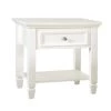 23.75 in. White Square Wood End Table with Storage Shelf and Drawer by Coaster Home Furnishings 1 23.75 in. White Square Wood End Table with Storage Shelf and Drawer by Coaster Home Furnishings -Coaster Home Furnishings Shop white coaster home furnishings end side tables 753307 64 1000