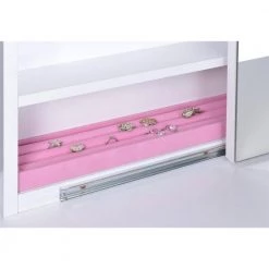 2-Piece Vanity Set with Hidden Mirror Storage and Lift-Top Stool White by Coaster Home Furnishings -Coaster Home Furnishings Shop white coaster home furnishings makeup vanities 300290ii 44 1000