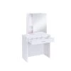2-Piece Vanity Set with Hidden Mirror Storage and Lift-Top Stool White by Coaster Home Furnishings 1 2-Piece Vanity Set with Hidden Mirror Storage and Lift-Top Stool White by Coaster Home Furnishings -Coaster Home Furnishings Shop white coaster home furnishings makeup vanities 300290ii 64 1000