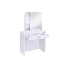 2-Piece Vanity Set with Hidden Mirror Storage and Lift-Top Stool White by Coaster Home Furnishings
