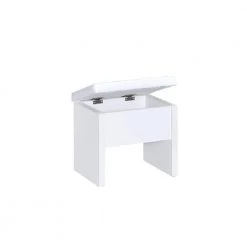 2-Piece Vanity Set with Hidden Mirror Storage and Lift-Top Stool White by Coaster Home Furnishings -Coaster Home Furnishings Shop white coaster home furnishings makeup vanities 300290ii 76 1000