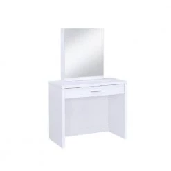 2-Piece Vanity Set with Hidden Mirror Storage and Lift-Top Stool White by Coaster Home Furnishings -Coaster Home Furnishings Shop white coaster home furnishings makeup vanities 300290ii c3 1000