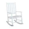 White Wooden Slat Back Rocking Chair by Coaster Home Furnishings -Coaster Home Furnishings Shop white coaster home furnishings rockers gliders ottomans 609455 64 1000
