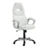Adjustable Height Office Chair White and Silver by Coaster Home Furnishings -Coaster Home Furnishings Shop white coaster home furnishings task chairs 800150 64 1000