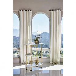 41 in. H Matte Brass and White Oak Metal Bar Unit with 3-Tier by Coaster Home Furnishings -Coaster Home Furnishings Shop white oak and matte brass coaster home furnishings home bars 182528 31 1000